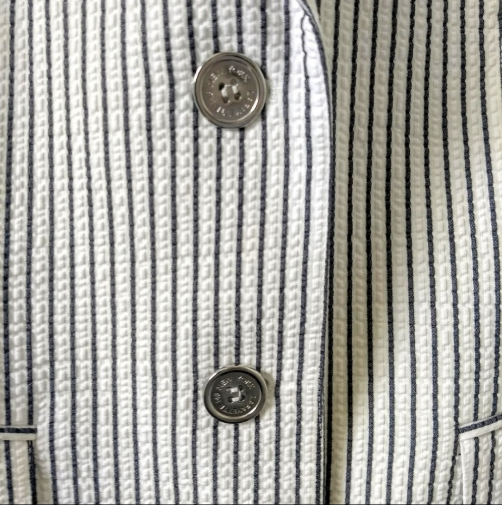 Lafayette 148 New York Stripe Blazer - Picture 3 of 8